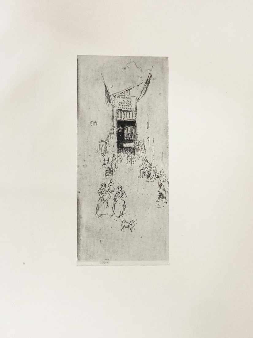 James McNeill Whistler (After) - Fleur De Lys Passage: Artist: James McNeill Whistler (After) Title: Fleur De Lys Passage Year: 1922 Dimensions: 14 3/4in. by 11 1/4in. Edition: From the Rare Limited Edition of 200 Publi