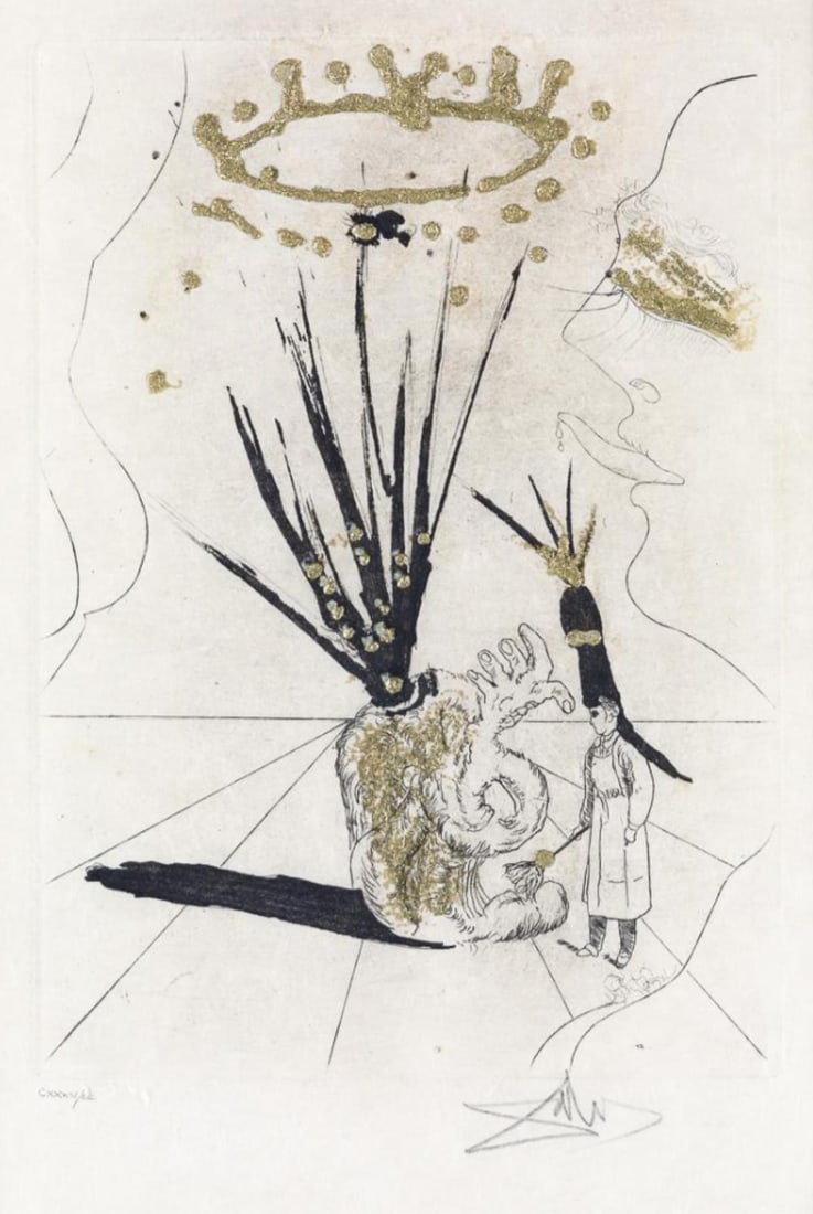 Salvador Dali - Pudentiane: Artist: Salvador Dali Title: Pudentiane Year: 1974 Dimensions: 15in. by 11in. Edition: CCXXII From the Rare Edition of CC Publisher: Tristan Corbiere