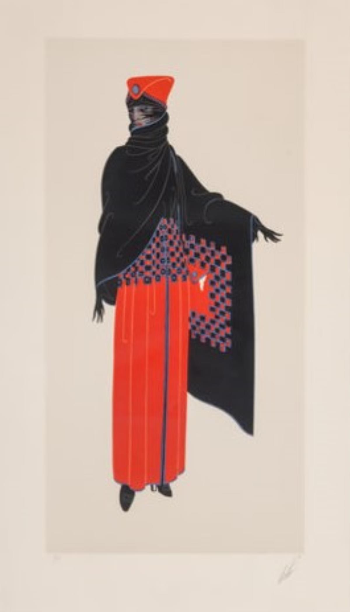 Erte - Zsa Zsa: Artist: Erte Title: Zsa Zsa Year: 1975 Dimensions: 33 1/4in. by 18 3/4in. Weight: 0 Edition: From the Rare Limited Artist's Proof Edition Medium: