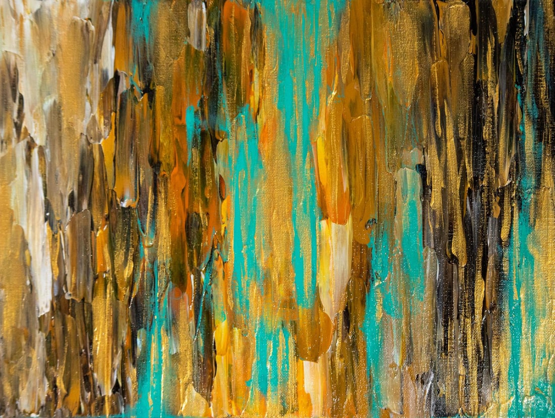 Beth Liez - Woods II: Artist: Beth Liez Title: Woods II Year: 2021 Dimensions: 16in. by 12in. Edition: Original One-of-a-Kind Painting Medium: Hand painted acrylic on canvas with glo