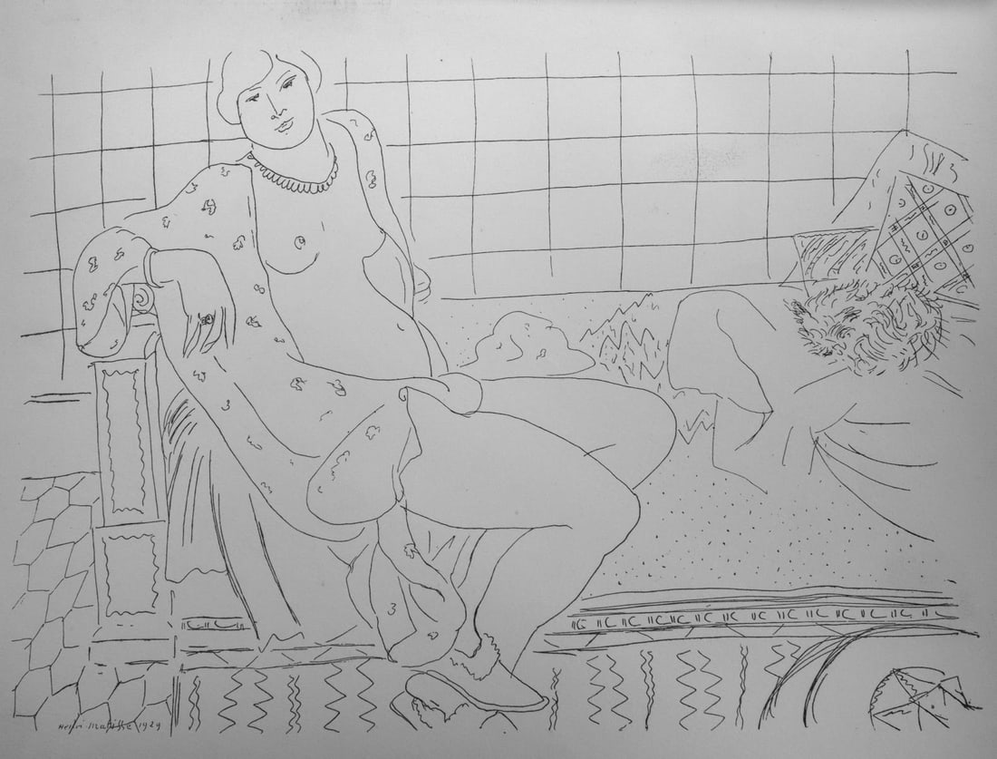 Henri Matisse - Dessin V "XX Siecle No .4": Artist: Henri Matisse Title: Dessin V "XX Siecle No .4" Year: 1929 Dimensions: 11in. by 8.75in. Edition: From the rare limited edition of 500 Publisher: San Laz