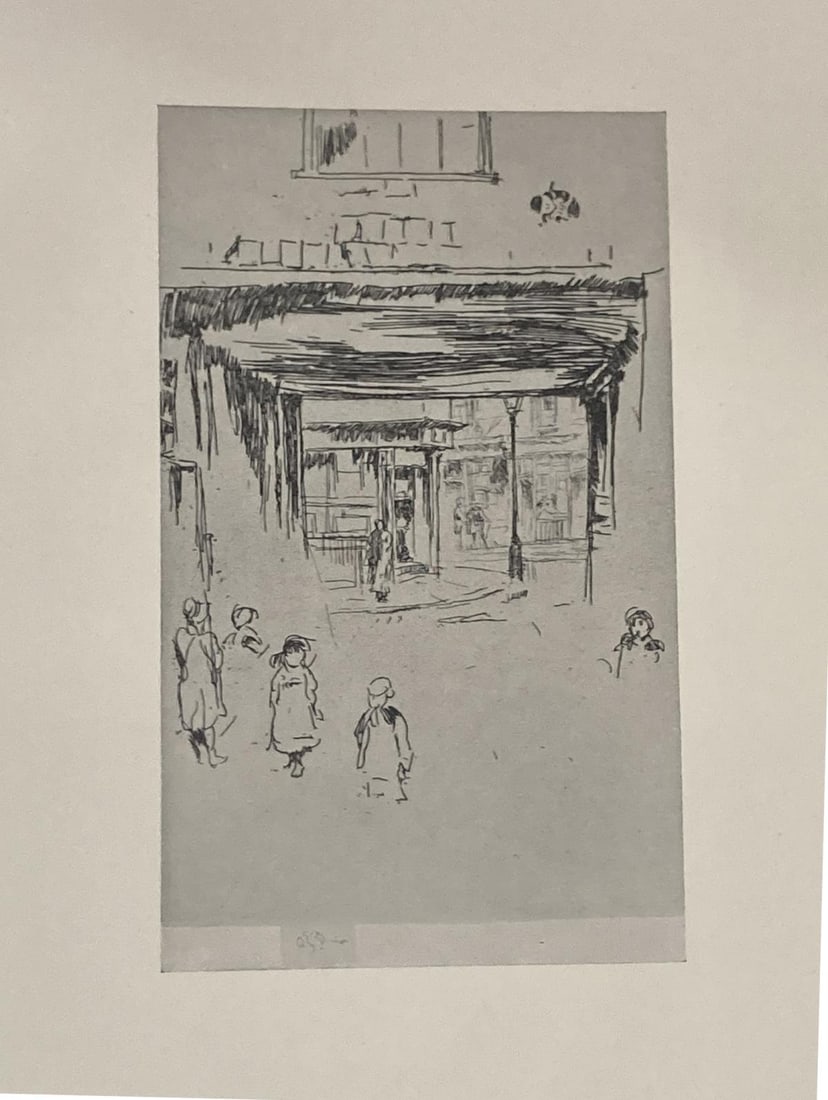 James McNeill Whistler (After) - Drury Lane: Artist: James McNeill Whistler (After) Title: Drury Lane Year: 1922 Dimensions: 14 3/4in. by 11 1/4in. Edition: From the Rare Limited Edition of 200 Publisher: