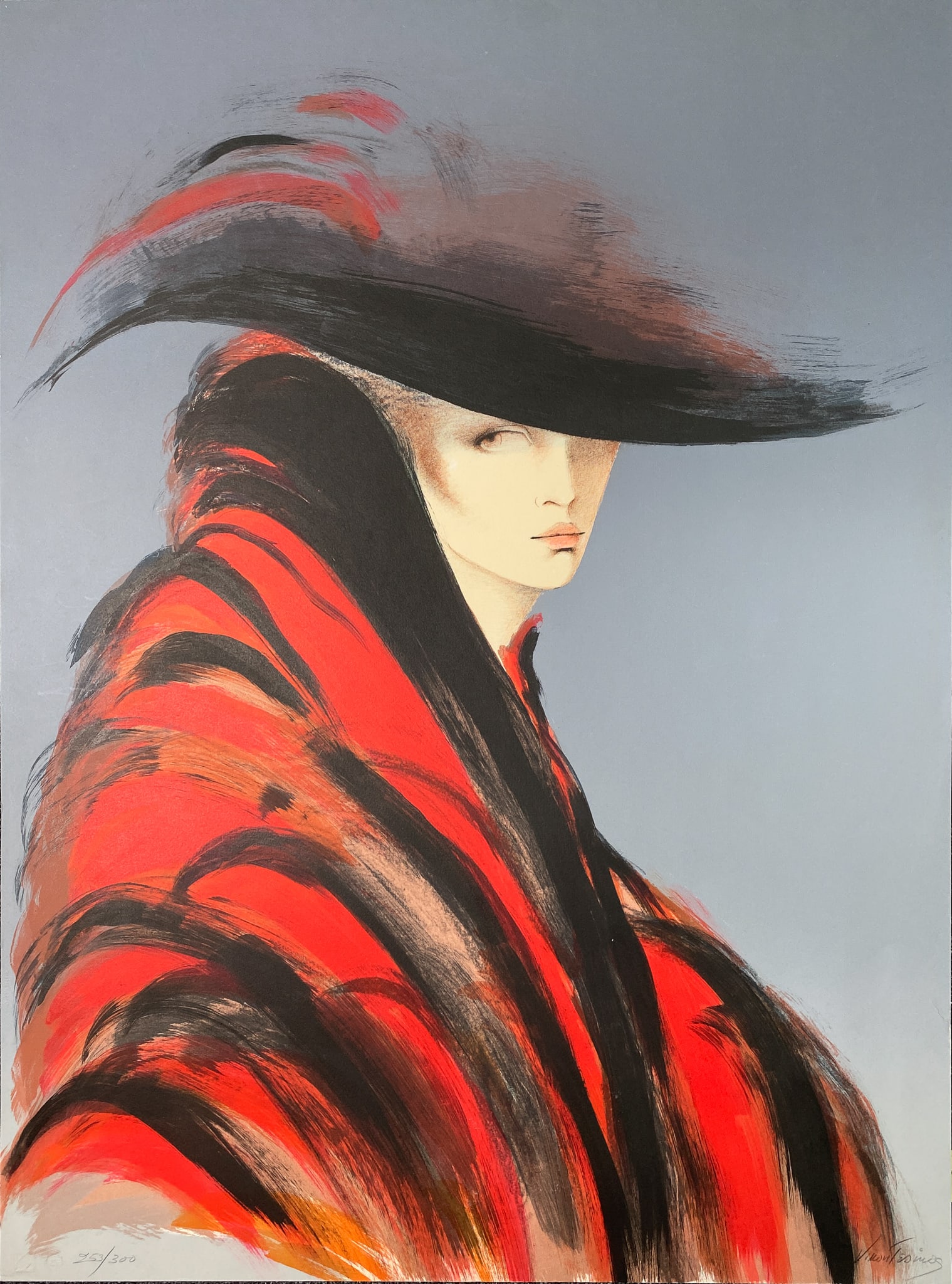 Victoria Montesinos - Untitled: Artist: Victoria MontesinosTitle: UntitledDimensions: 25in. by 34in.Edition: from the limited edition of 300Medium: Original Lithograph on paperCondition: ExcellentSignature Details: Hand signed 