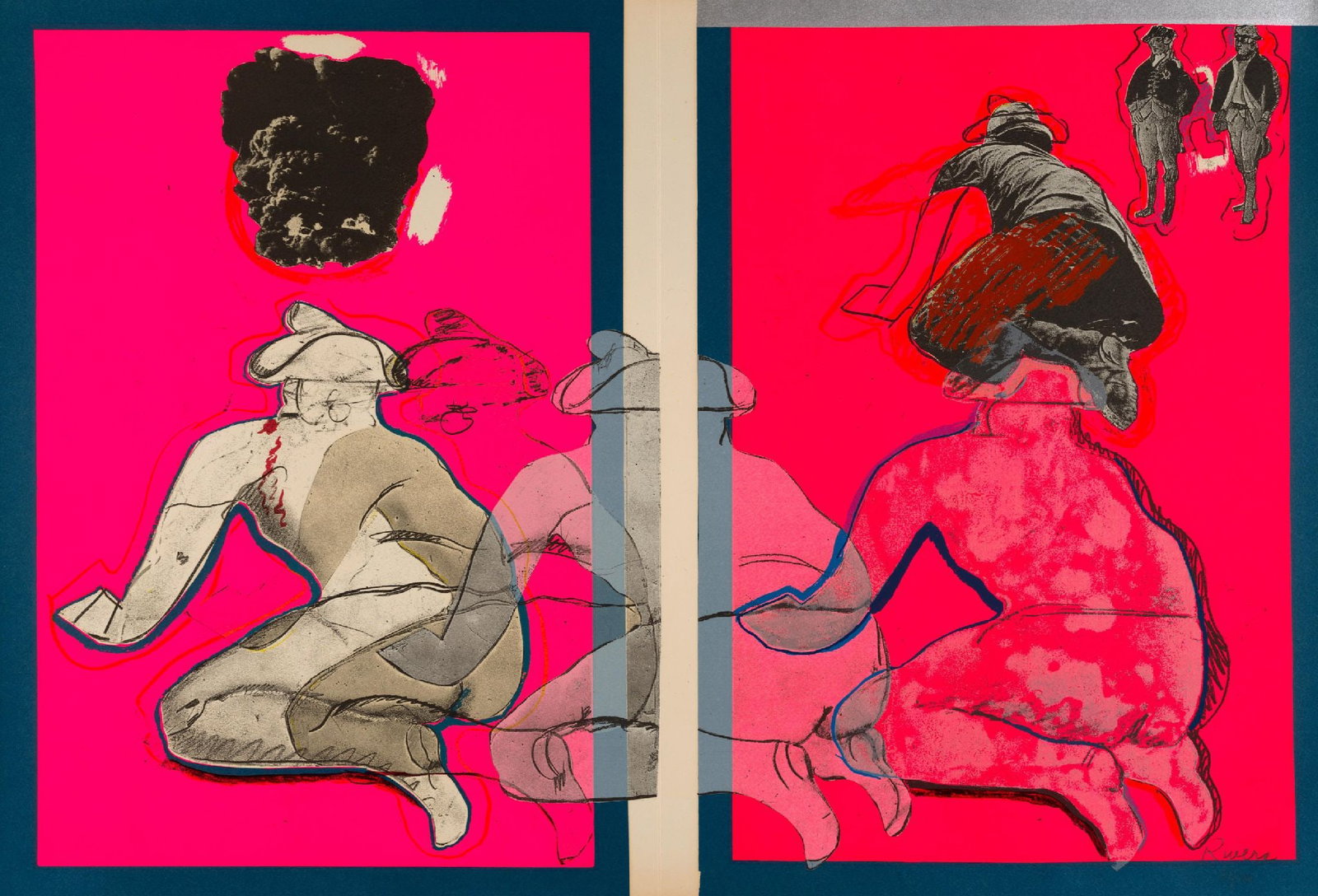 Larry Rivers - Observation: Artist: Larry Rivers Title: Observation Year: 1970 Dimensions: 19 1/8 x 28 in. Edition: 27 from the limited edition of 150 Publisher: Marlborough Graphics, New