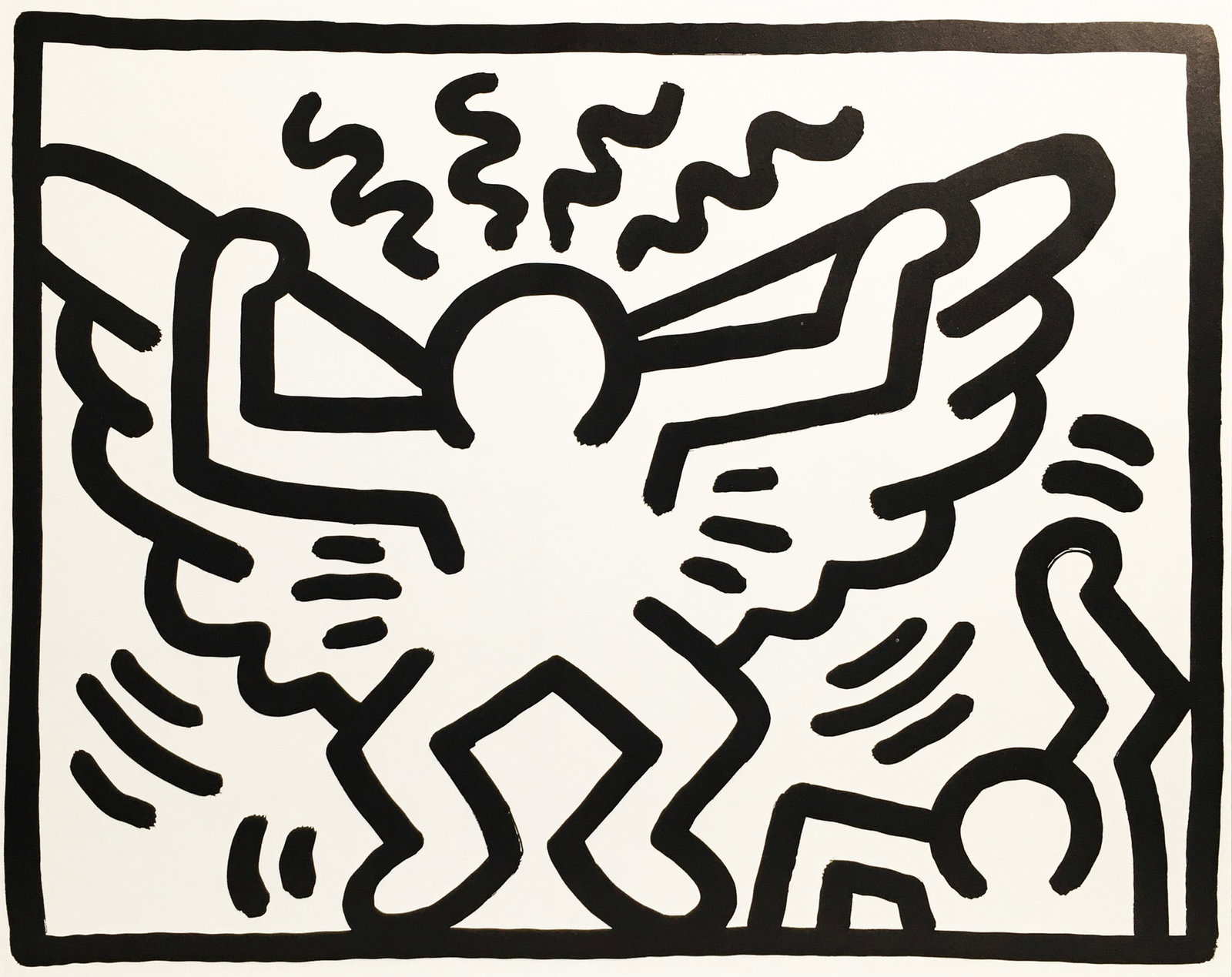 Keith Haring - November II: Artist: Keith Haring Title: November II Year: 1989-1990 Dimensions: 12 x 14 in. Edition: From the Rare Limited Edition Publisher: Pop Shop Suite: