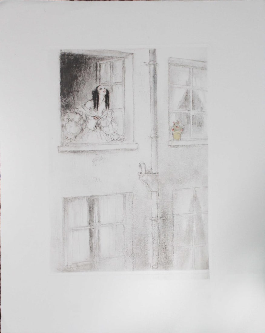 Louis Icart - A Sunny Day: Artist: Louis Icart Title: A Sunny Day Year: 1938 Dimensions: 11.25in. by 8.75in. Edition: From the rare limited edition of 250 Publisher: Georges Guillot Editeur; Paris