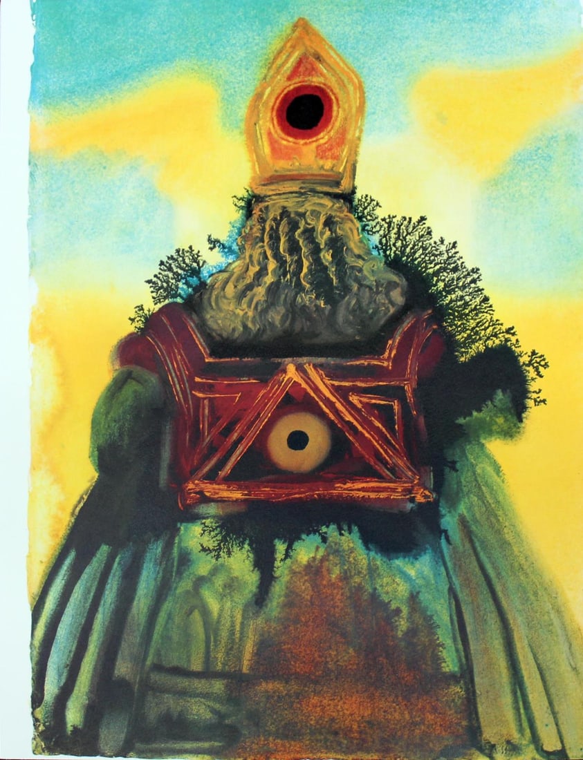 Salvador Dali - Volume II.3: Artist: Salvador Dali Title: Volume II.3 Year: 1969 Dimensions: 19in. by 13.75in. Edition: From the rare limited edition Suite: Biblia Sacra Comes with