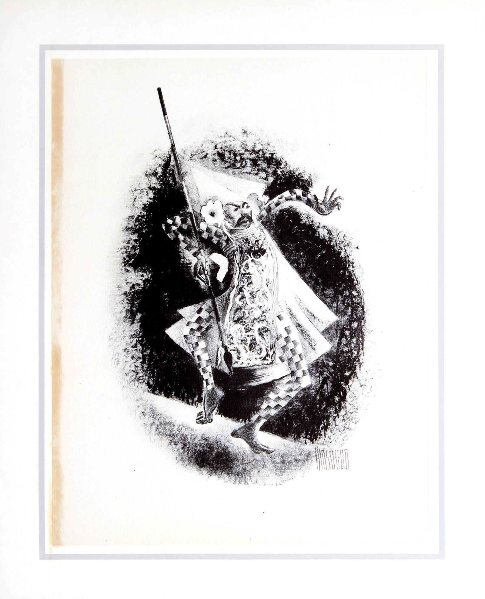 Al Hirschfeld - Baris Dancer: Artist: Al Hirschfeld Title: Baris Dancer Year: 1941 Dimensions: 18in. by 14.5in. Edition: From the rare limited edition of 1000 Publisher: Hyperion Press New York