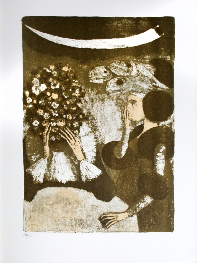 Federico Castellion - Untitled from " The Mask of the: Artist: Federico Castellion Title: Untitled from " The Mask of the Red Death" Year: 1969 Dimensions: 14 1/2in. by 11in. Edition: From the rare limited edition of 295 Publisher: