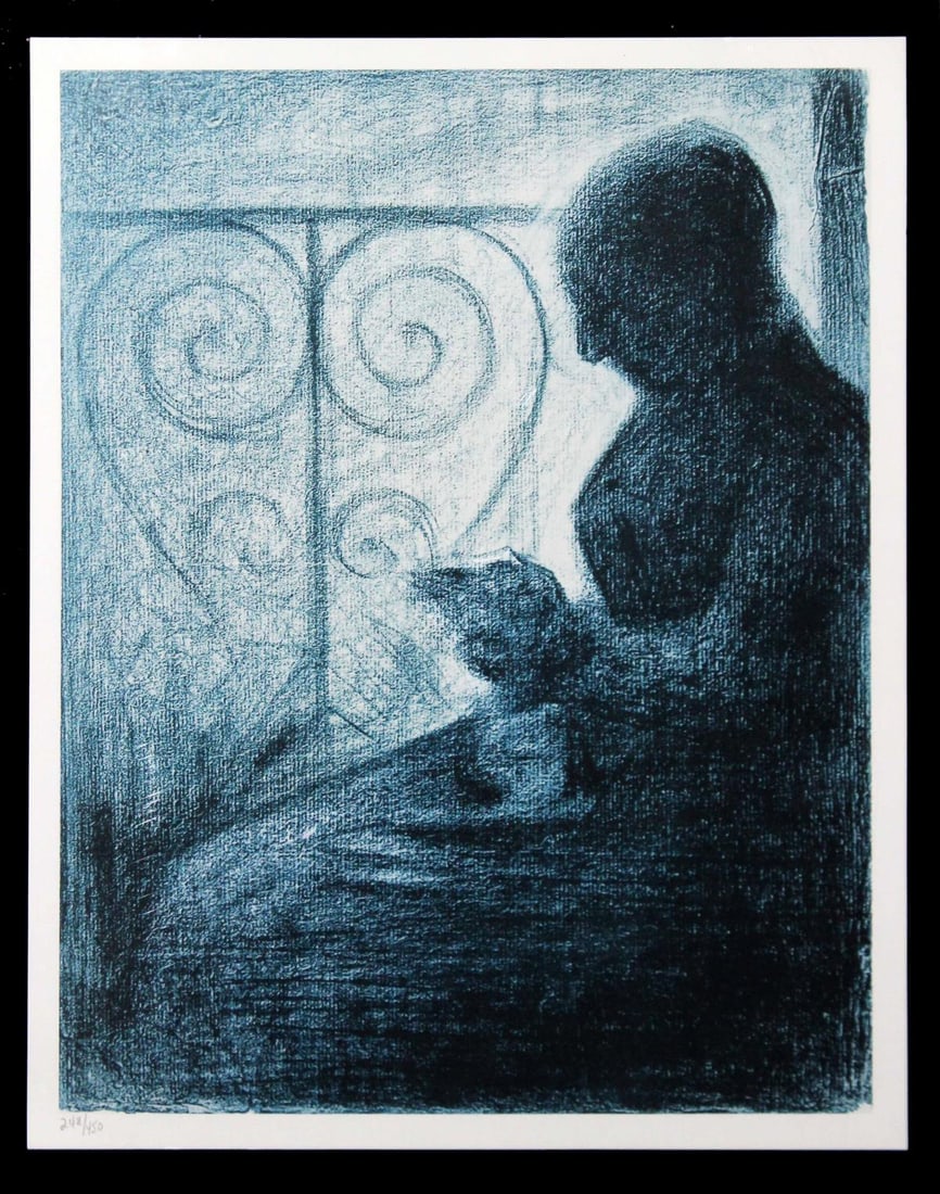 Georges Seurat (After) - Tavola 35: Artist: Georges Seurat (After) Title: Tavola 35 Year: 1961 Dimensions: 10.5in. by 13.25in. Edition: 403 from the limited edition of 450 Publisher: Grafiche Mila