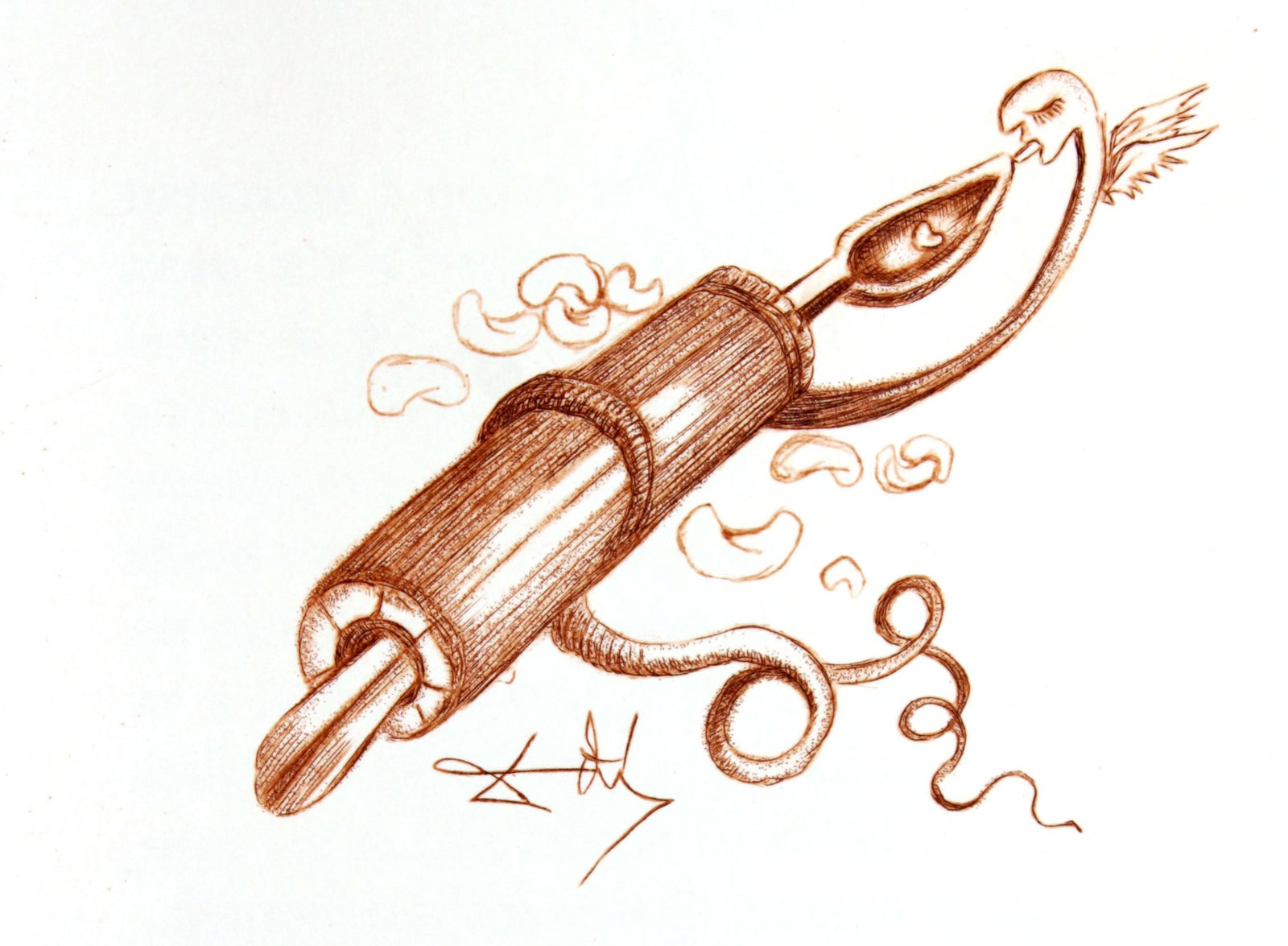 Salvador Dali - Casanova Illustration III: Artist: Salvador Dali Title: Casanova Illustration III Year: 1967 Dimensions: 14.75in. by 11in. Edition: From the limited edition of 390 Publisher: Au Cercle du livre preci