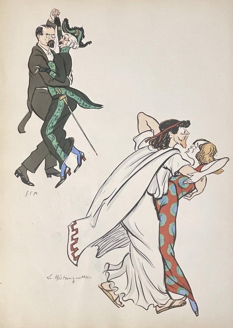 Sem (Georges Goursat) - Plate 26 From Tangoville: Artist: Sem (Georges Goursat) Title: Plate 26 From Tangoville Year: 1913 Dimensions: 12 3/4in. by 18in. Edition: From the rare limited edition Publisher: Fourbo