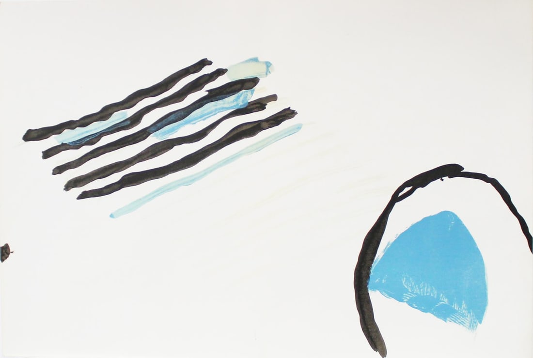 Pierre Tal-Coat - Untitled IV: Artist: Pierre Tal-Coat Title: Untitled IV Year: 1965 Dimensions: 22in. by 15in. Edition: From the Rare Limited Edition Publisher: Maeght Paris Suite