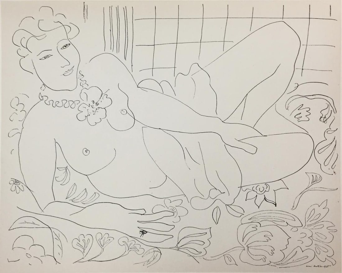 Henri Matisse (After) - Untitled: Artist: Henri Matisse (After) Title: Untitled Year: 1936 Dimensions: 11in. by 8.5in. Edition: From the rare limited edition Publisher: Editions Cahiers D'Art Pa