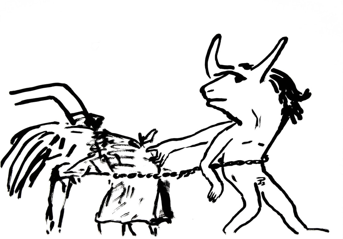 Keith Haring - Fault Lines: Artist: Keith Haring Title: Fault Lines Year: 1986 Dimensions: 8.7in. by 11.2in. Edition: From the rare limited edition of 200 Publisher: Edition Schellmann & Kluser