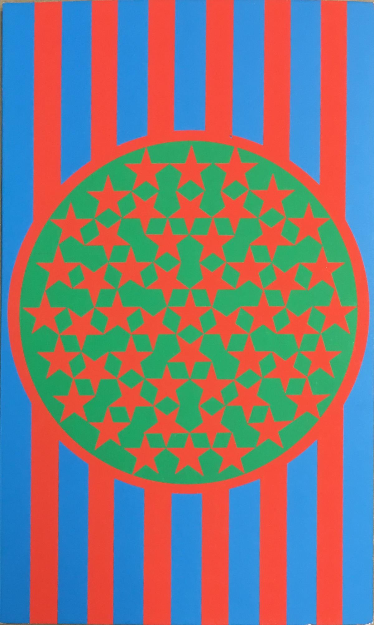 Robert Indiana - Flag Promotional Greeting Card: Artist: Robert Indiana Title: Flag Promotional Greeting Card Year: 1968 Dimensions: 4 1/2in. by 7 1/2in. Edition: From the Rare Limited Edition Publisher: Multi