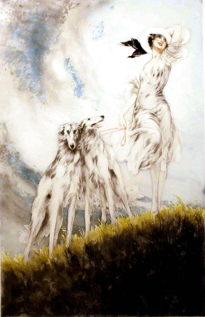 Louis Icart - Joy of Life: Artist: Louis Icart Title: Joy of Life Year: 1929 Dimensions: 24in. by 15in. Edition: From the rare limited edition Medium: Originalo drypoint etching and aquat