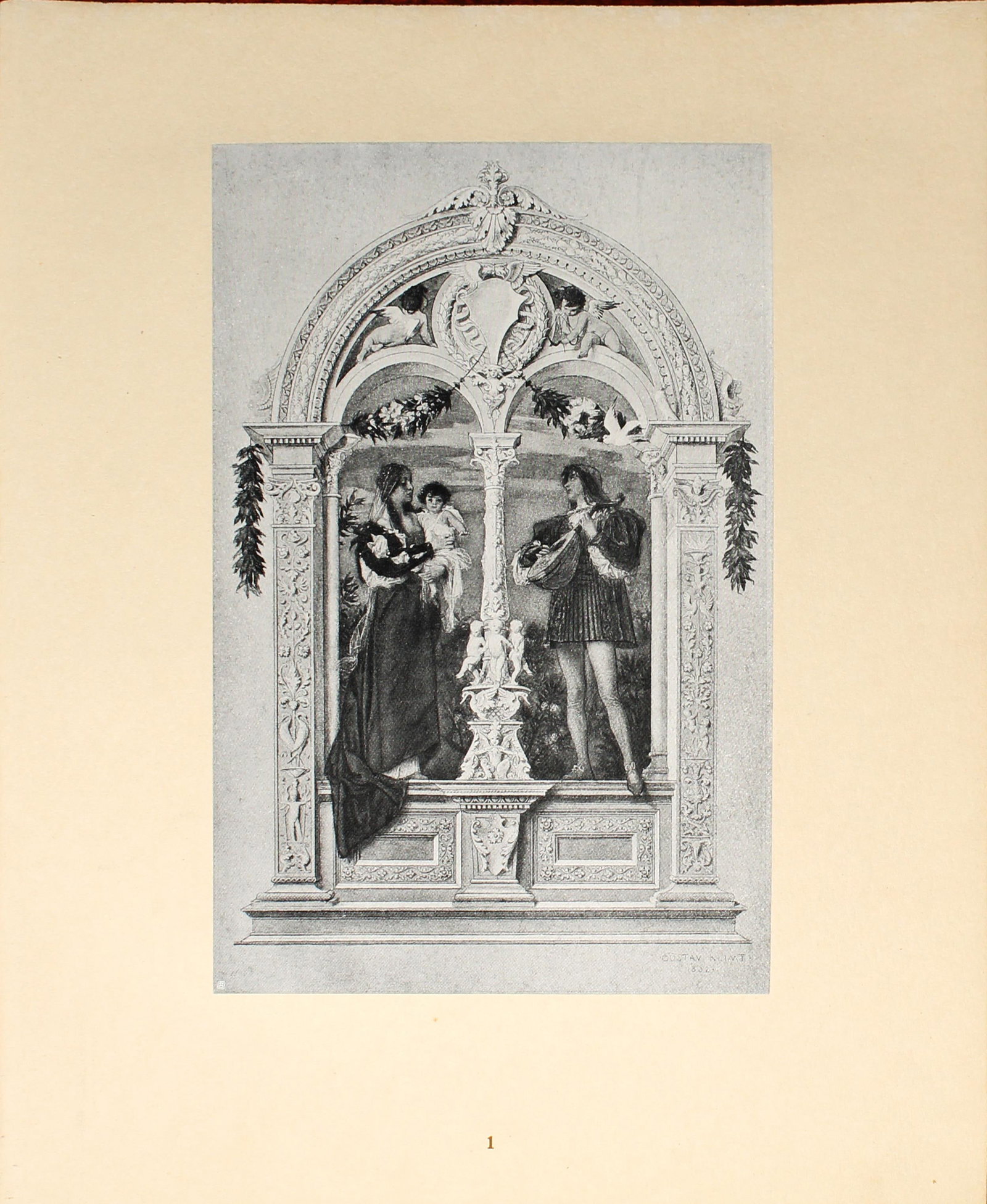 Gustav Klimt (After) - Jugend: Artist: Gustav Klimt (After)Title: JugendYear: 1920Dimensions: 11.25in. by 9.5in.Edition: 137 from the rare limited edition of 500Publisher: Osterreichische StaatsdruckereiSuite: Gustav Klimt by Max