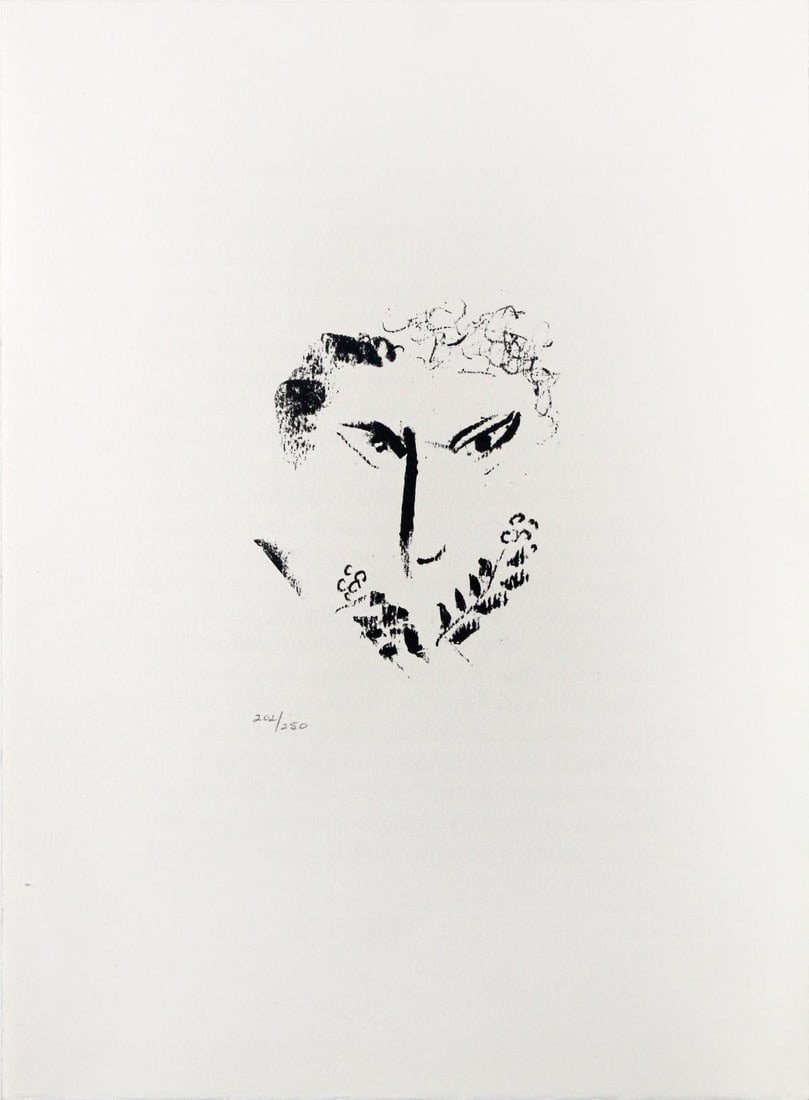 Marc Chagall - Untitled (After): Artist: Marc ChagallTitle: UntitledYear: 1976Dimensions: 17 1/2in. by 13in.Edition: From the rare limited edition of 250Publisher: Fernand Mourlot ParisSuite: Les Ateliers de ChagallMedium: Original