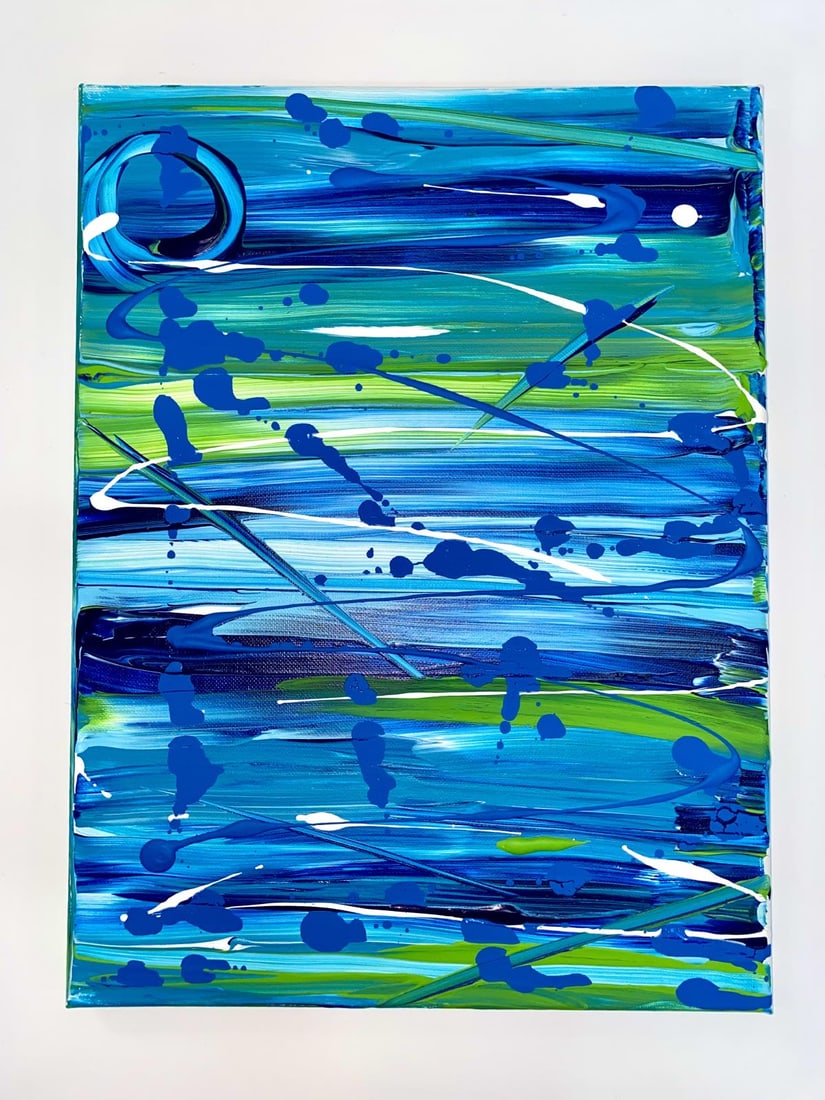 Matthew Steinberg - Abstraction: Artist: Matthew Steinberg Title: Abstraction Year: 2018 Dimensions: 12.5in. by 15.5in. Edition: One-of-a-Kind Orginal Painting Medium: Original Hand Painted Ac