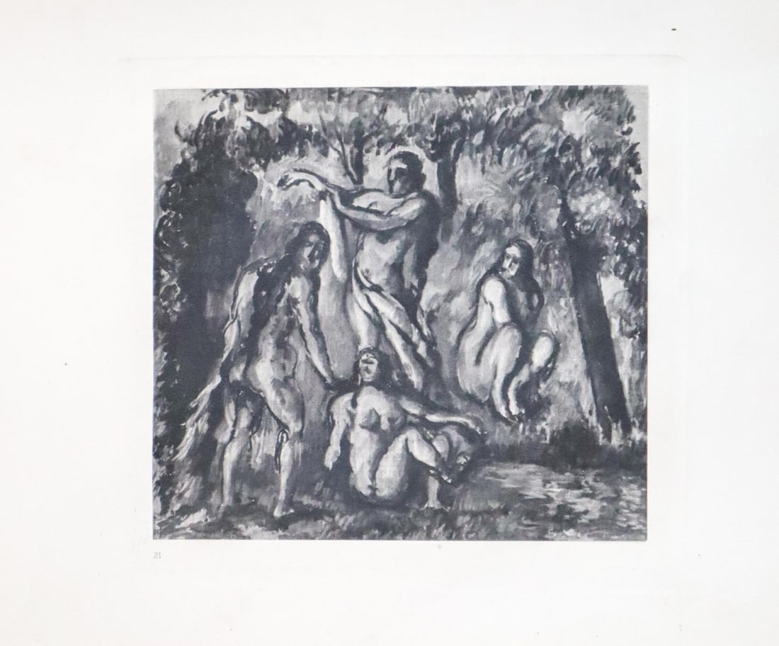 Paul Cezanne (after) - Etude de Baigneuses: Artist: Paul Cezanne Title: Etude de Baigneuses Year: 1914 Dimensions: 12.5in. by 10in. Edition: From the rare limited edition of 650 Publisher: Ambroise Vollar