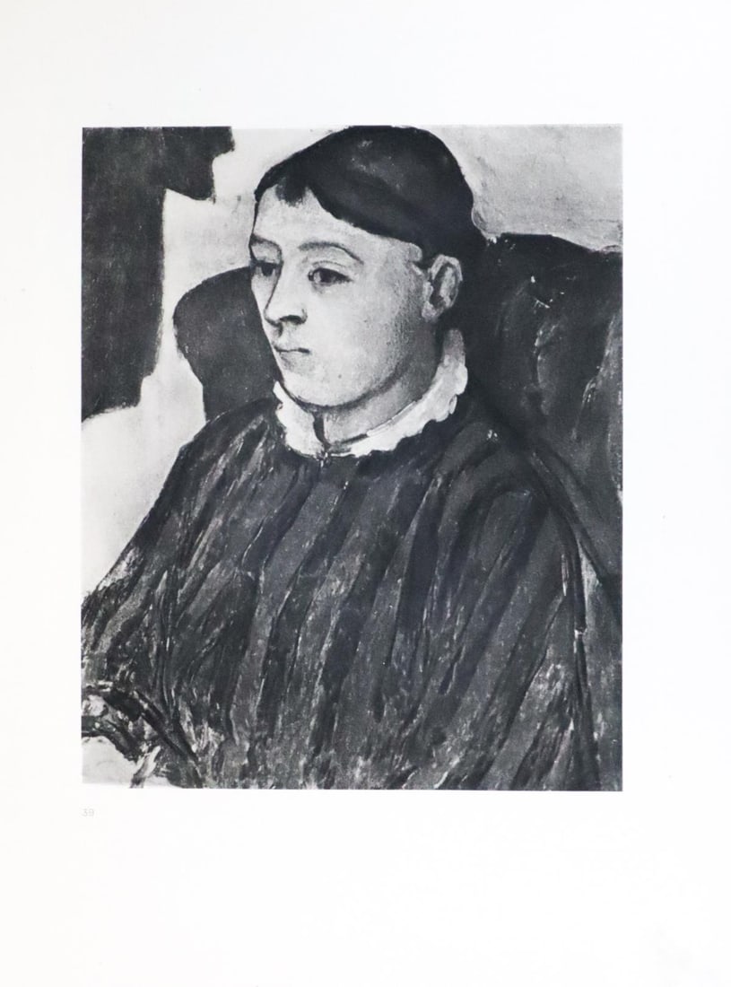 Paul Cezanne (after) - Portrait de Madame Cezanne: Artist: Paul Cezanne (after) Title: Portrait de Madame Cezanne Year: 1877 Dimensions: 12.5in. by 10in. Edition: From the rare limited edition of 650 Publisher: