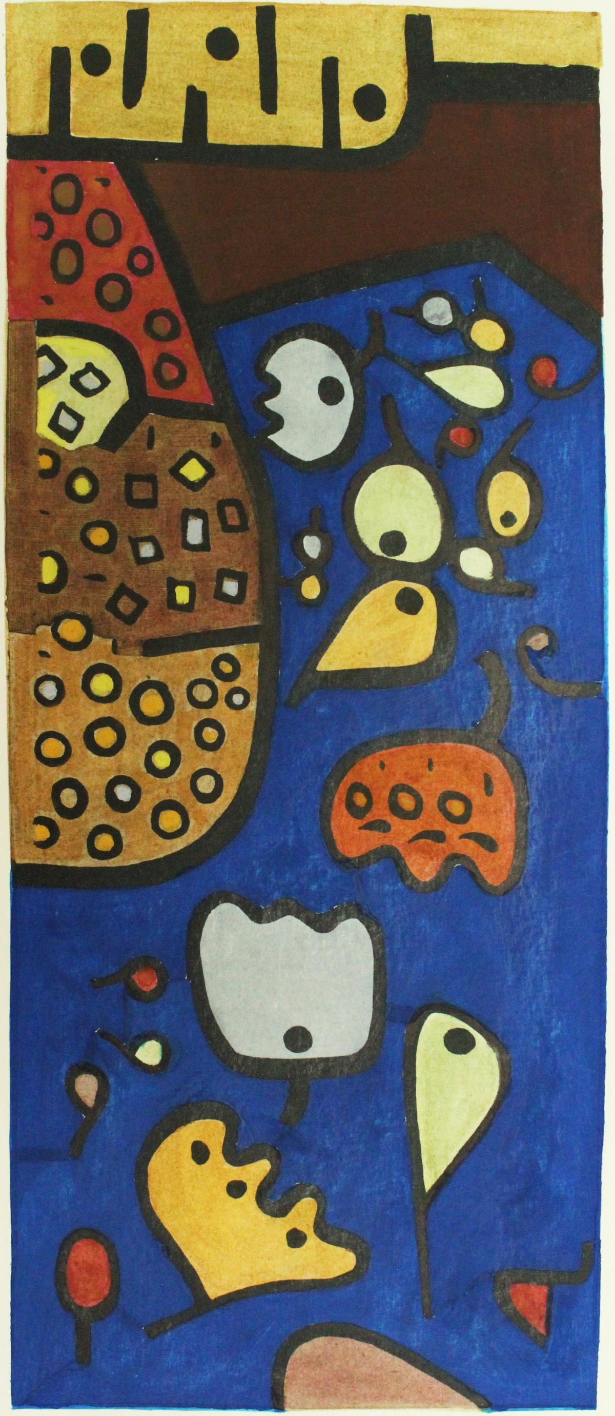 Paul Klee - Fruchte Auf Blau: Artist: Paul Klee Title: Fruchte Auf Blau Year: 1958 Dimensions: 11in. by 4 3/4in. Edition: From the rare limited edition Publisher: New York Graphic Society Ne