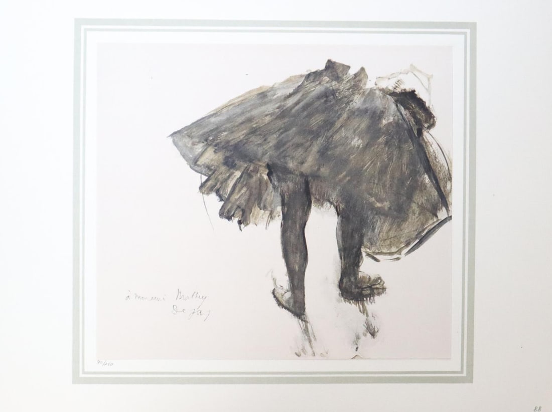Edgar Degas (After) - Danseuse baissee: Artist: Edgar Degas (After) Title: Danseuse baissee Year: 1878 Dimensions: 16in. by 20in. Edition: 70 From the rare limited edition of 250 Publisher: Demotte Ed