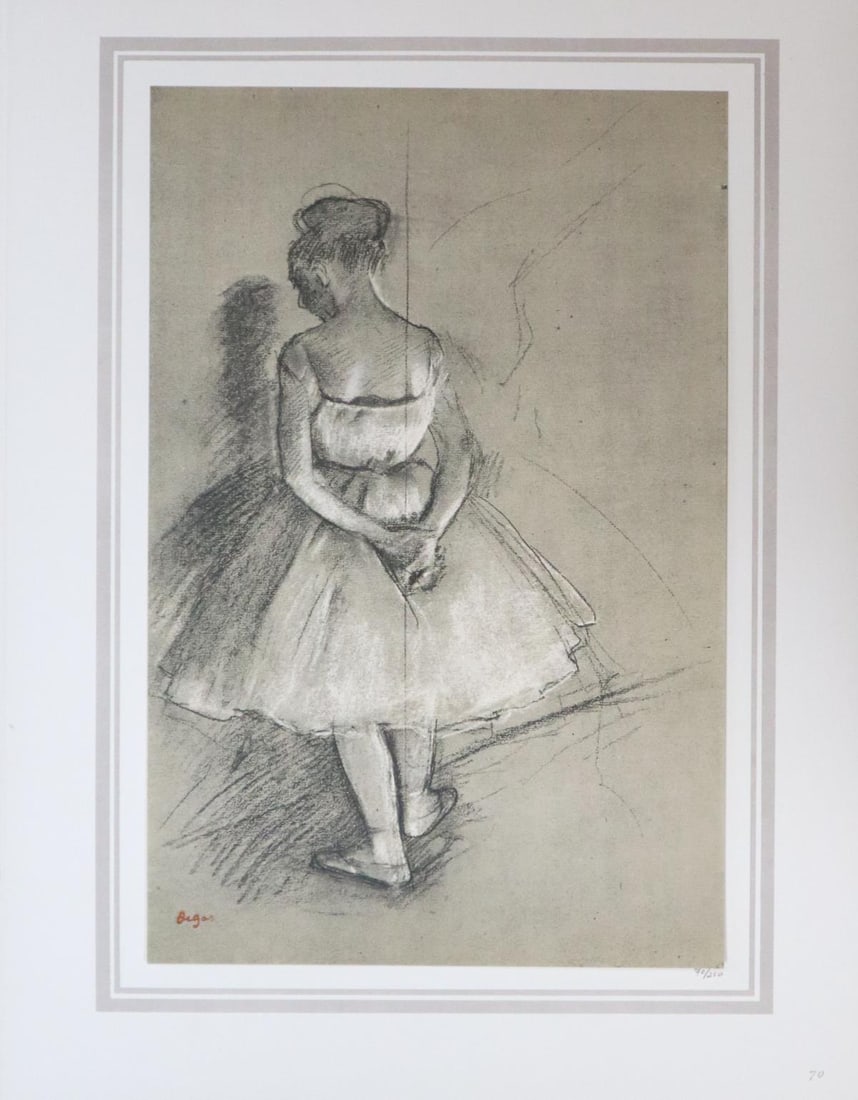 Edgar Degas (After) - Danseus debout: Artist: Edgar Degas (After) Title: Danseus debout Year: 1874 Dimensions: 16in. by 20in. Edition: 70 From the rare limited edition of 250 Publisher: Demotte Edit
