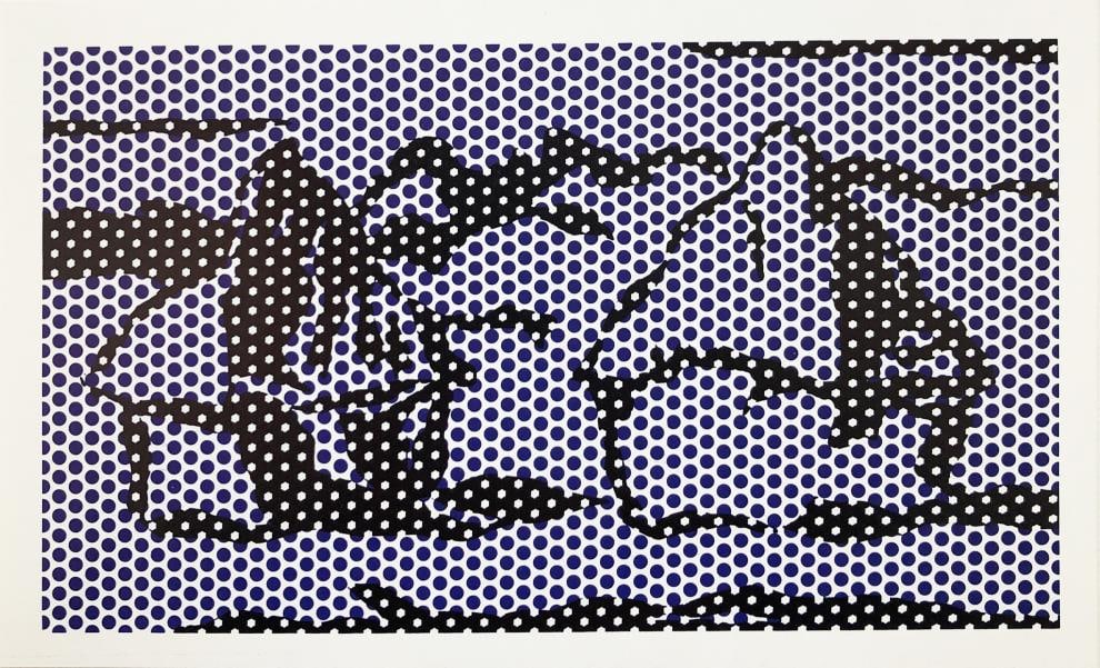 Roy Lichtenstein - Haystack #3: Artist: Roy LichtensteinTitle: Haystack #3Year: 1969Dimensions: 5in. by 8in.Edition: From the limited editionPublisher: Gemini G.E.L. Los AngelesSuite: HaystackMedium: Serigraph on paperCondition: