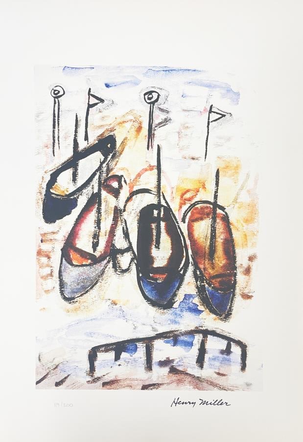 Henry Miller - Marseille: Artist: Henry Miller Title: Marseille Year: c. 1891-1980 Dimensions: 14 3/4in. by 22 1/4in. Edition: Numbered from the rare limited of edition of 200 Medium: Of