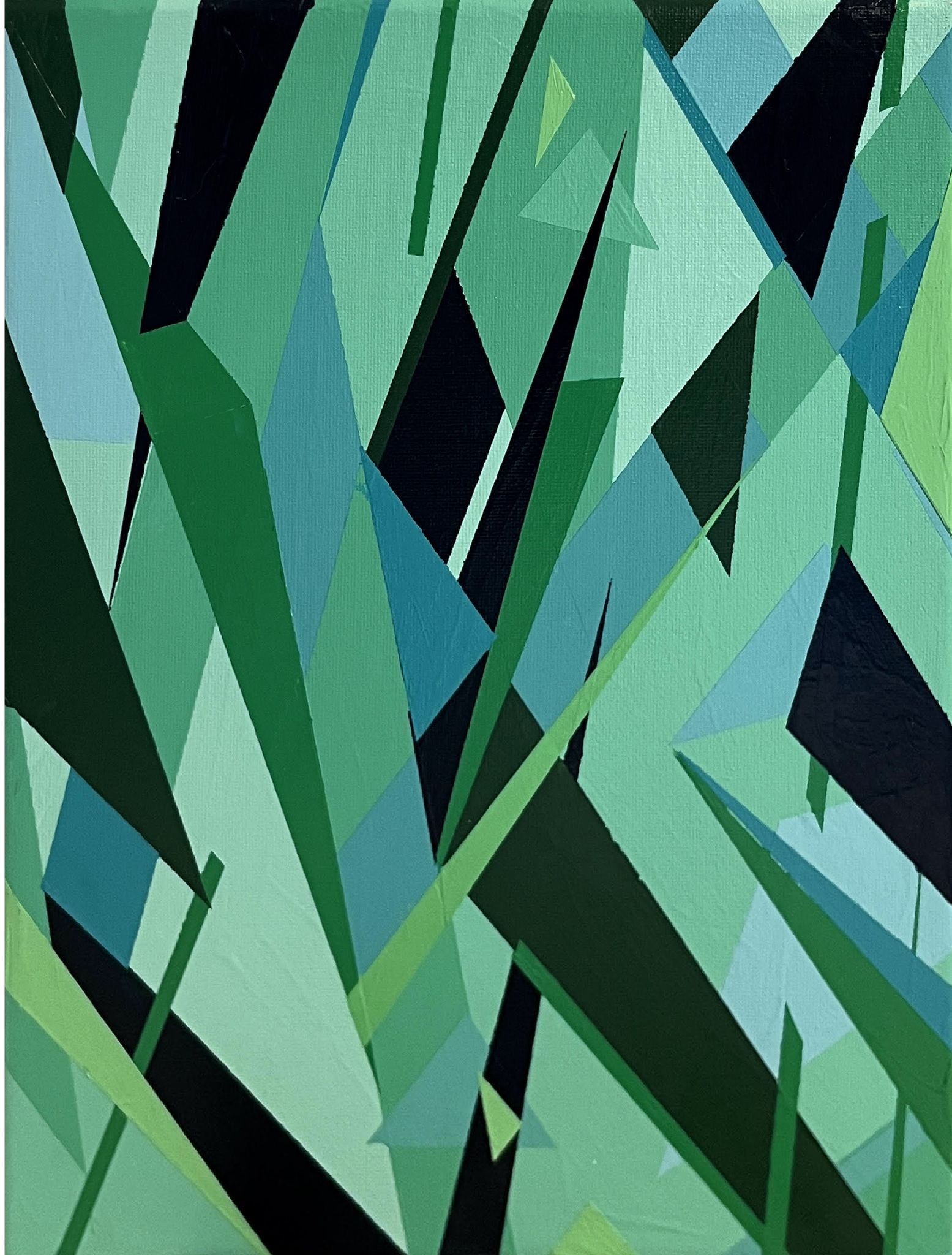 Beth Liez - Palms: Artist: Beth Liez Title: Palms Year: 2024 Dimensions: 12 x 9 in. Edition: Original One-of-a-Kind Painting Medium: Hand painted acrylic on canvas Cond