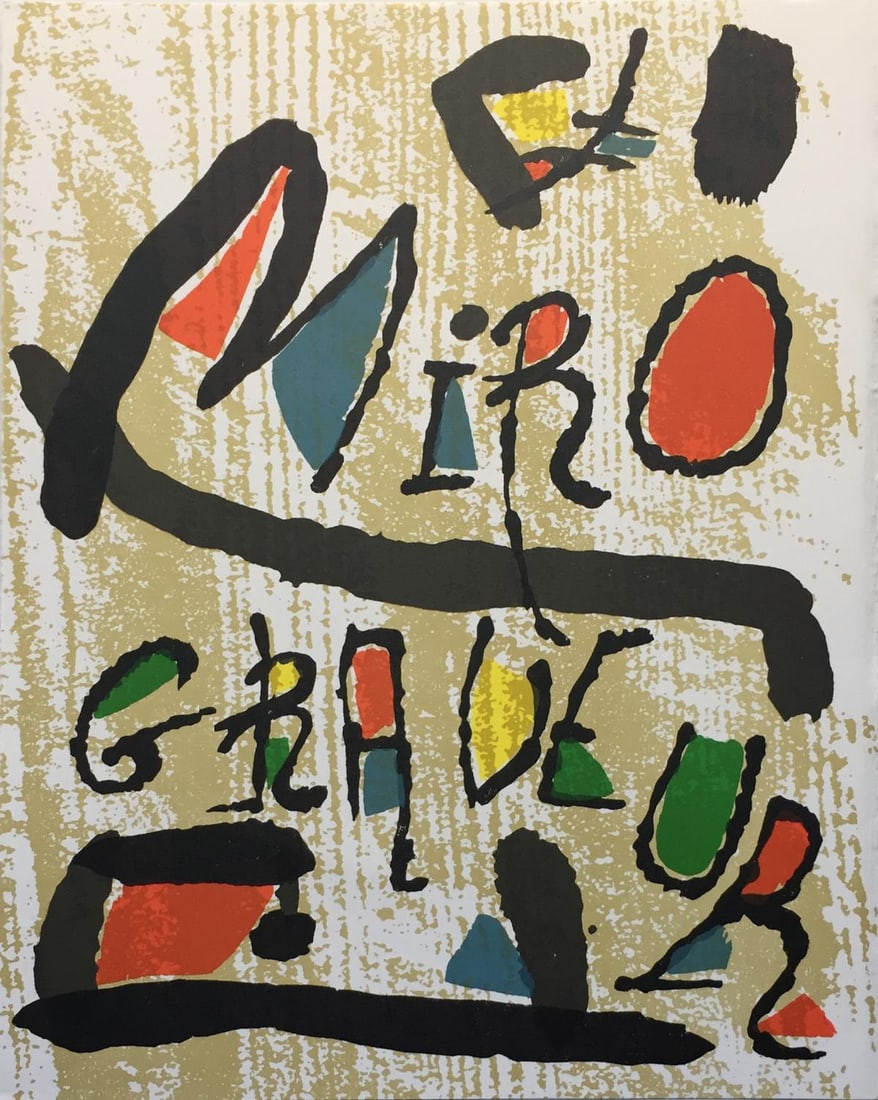 Joan Miro - Graveur Cover: Artist: Joan Miro Title: Graveur Cover Year: 1984 Dimensions: 13in. by 10 1/4in. Edition: From the Rare Limited Edition of 2700 Suite: Graveur Medium