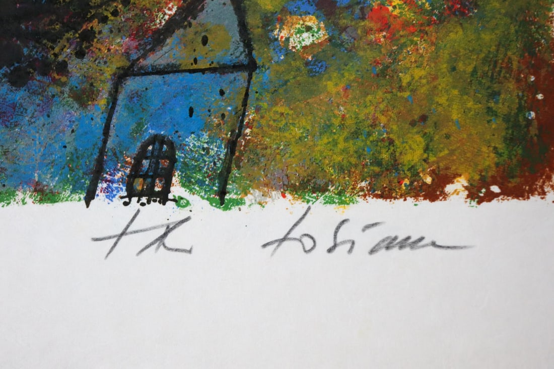 Theo Tobiasse - La Malle Volante: Artist: Theo Tobiasse Title: La Malle Volante Year: 1978 Dimensions: 22in. by 30in. Edition: From the rare limited edition of 50 Suite: Un Hommage a H.C. Anders