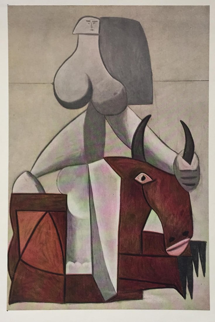 Pablo Picasso (After) - L'Enlevement D'Europe: Artist: Pablo Picasso (After) Title: L'Enlevement D'Europe Year: 1946 Dimensions: 14 3/4in. by 10 7/8in. Edition: From the Rare Limited Edition Publisher: Les E