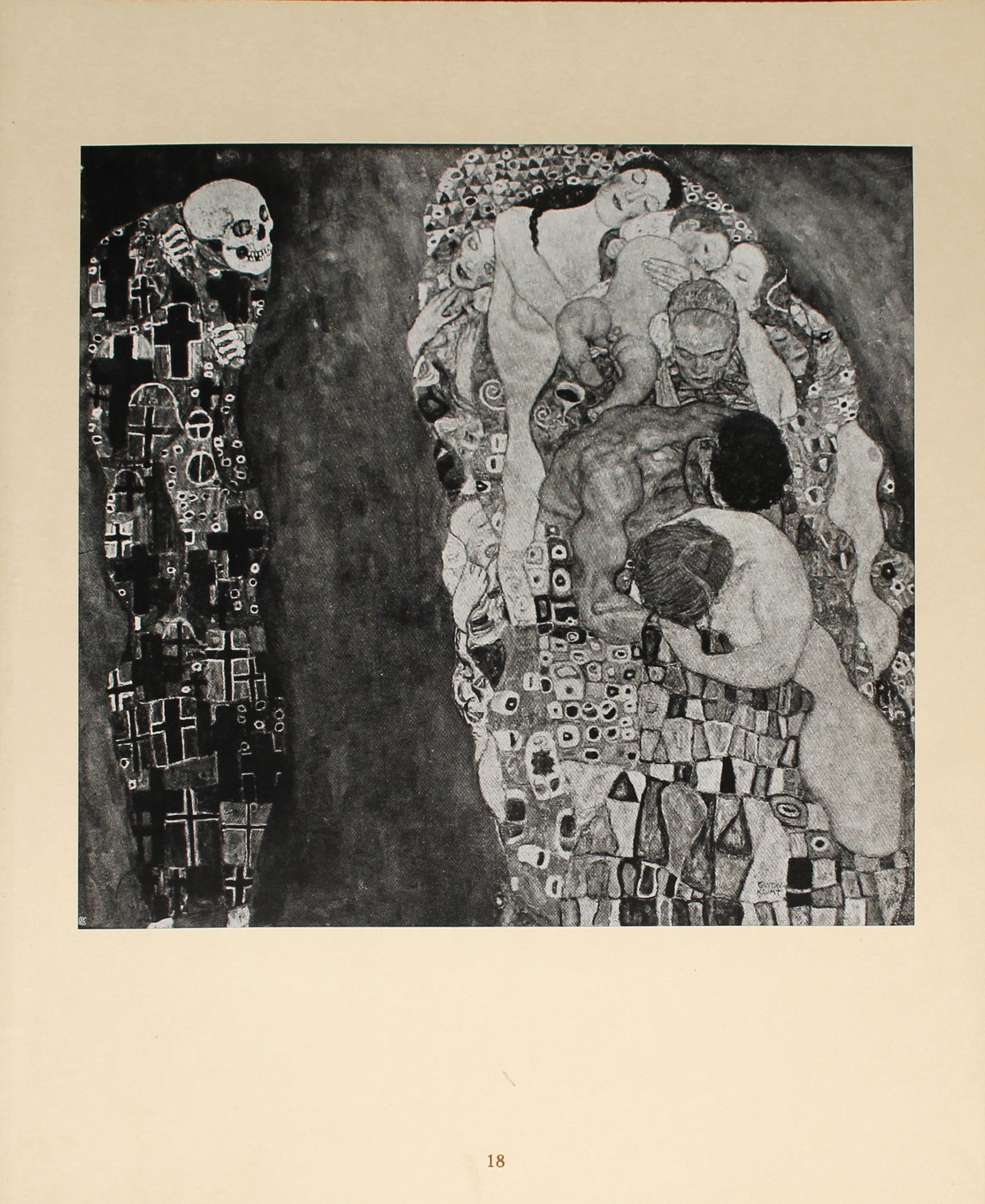 Gustav Klimt (After) - Tod und Leben: Artist: Gustav Klimt (After) Title: Tod und Leben Year: 1920 Dimensions: 11.5in. by 9.5in. Edition: 137 from the rare limited edition of 500 Publisher: Osterrei