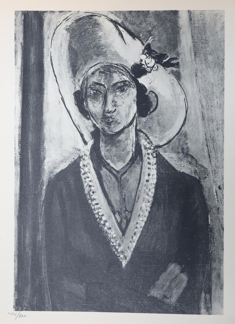 Henri Matisse - Untitled XIX from"XX Siecle No .4" (After): Artist: Henri Matisse Title: Untitled XIX from"XX Siecle No .4" Year: 1927 Dimensions: 11in. by 8.75in. Edition: From the rare limited edition of 500 Publisher: