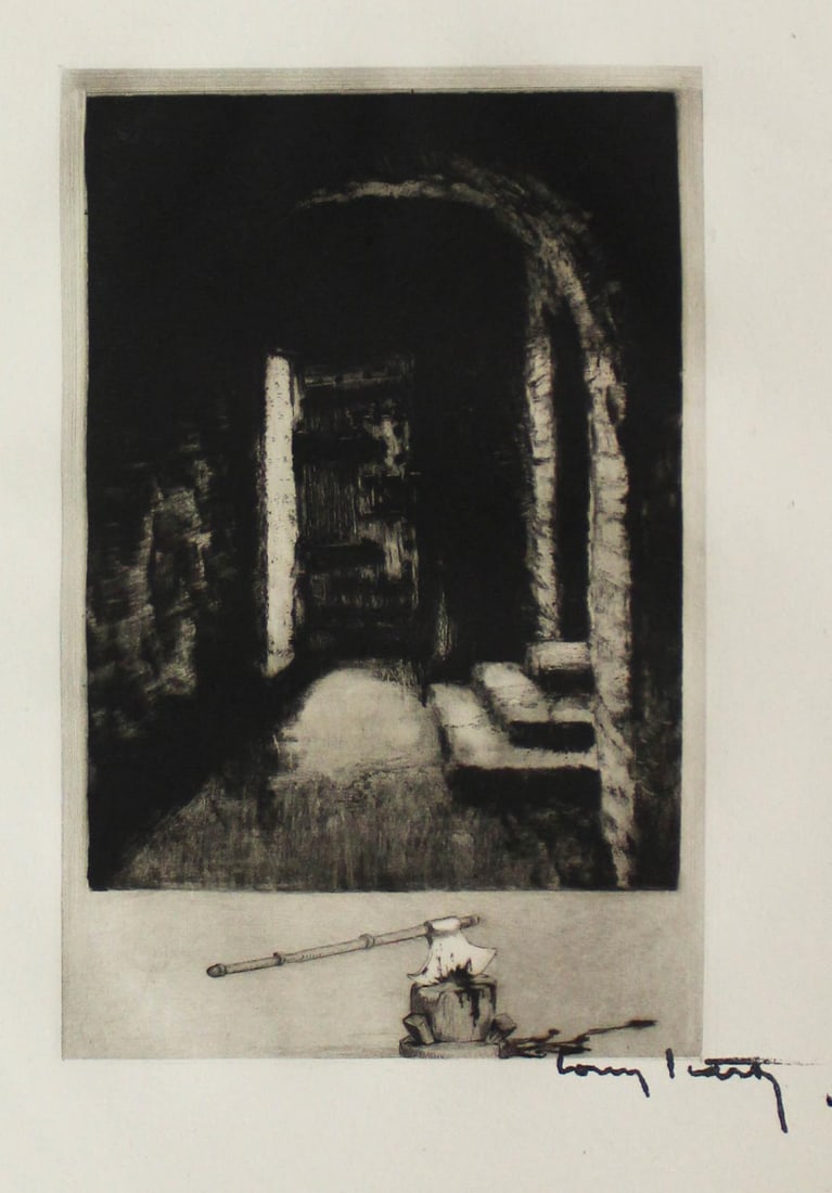 Louis Icart - Untitled IV from Le Sixieme Mariage de: Artist: Louis Icart Title: Untitled IV from Le Sixieme Mariage de Barbe Bleue Year: 1938 Dimensions: 10in. by 13in. Edition: From the Rare Limited Edition of 45 Pub