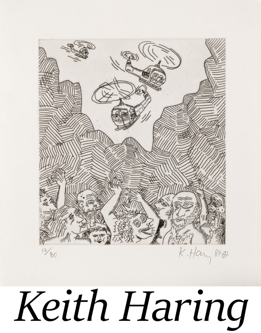 Keith Haring - The Valley 12, from The Valley Portfolio: Artist: Keith HaringTitle: The Valley 12, from The Valley PortfolioYear: 1989Dimensions: 10 x 9 in.Edition: 80 from the limited edition of 80Publisher: George Mulder Fine Arts, New YorkSuite: The