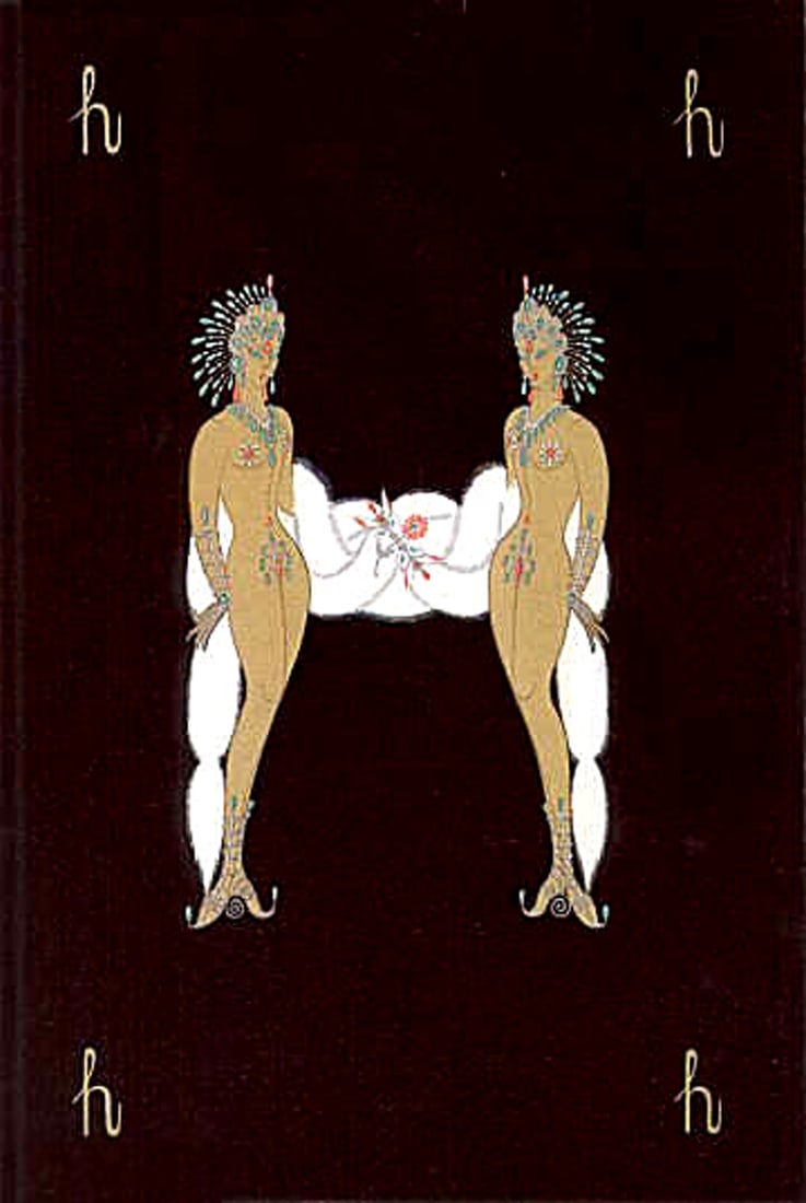 Erte - The Letter H: Artist: Erte Title: The Letter H Year: 1976 Dimensions: 25.5in. by 18.75in. Edition: From the rare limited edition Publisher: Atelier Gourdon Atelier Arcay Paris; American