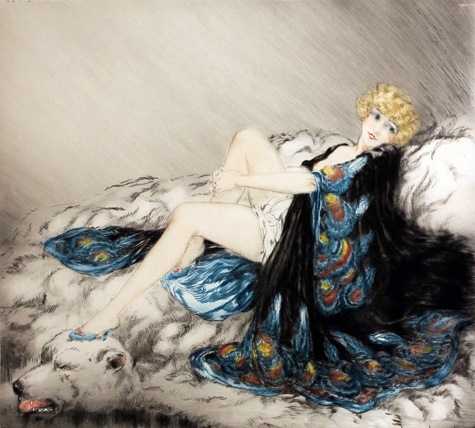 Louis Icart - Silk Robe (1 of 1)