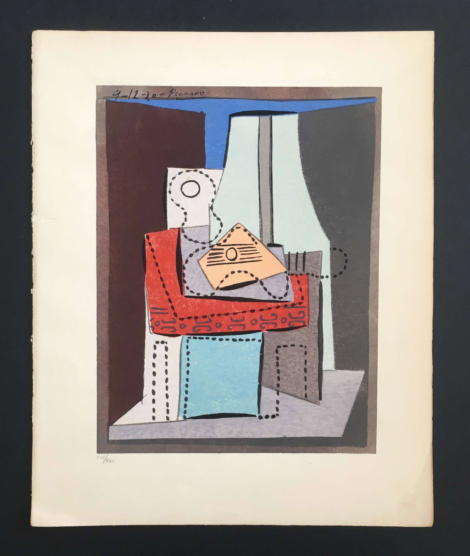 Pablo Picasso - Untitled Pochoir: Artist: Pablo Picasso Title: Untitled Pochoir Edition: From the rare limited edition Suite: Pablo Picasso by Eugenio D'Ors Medium: Pochoir on paper Condition: E