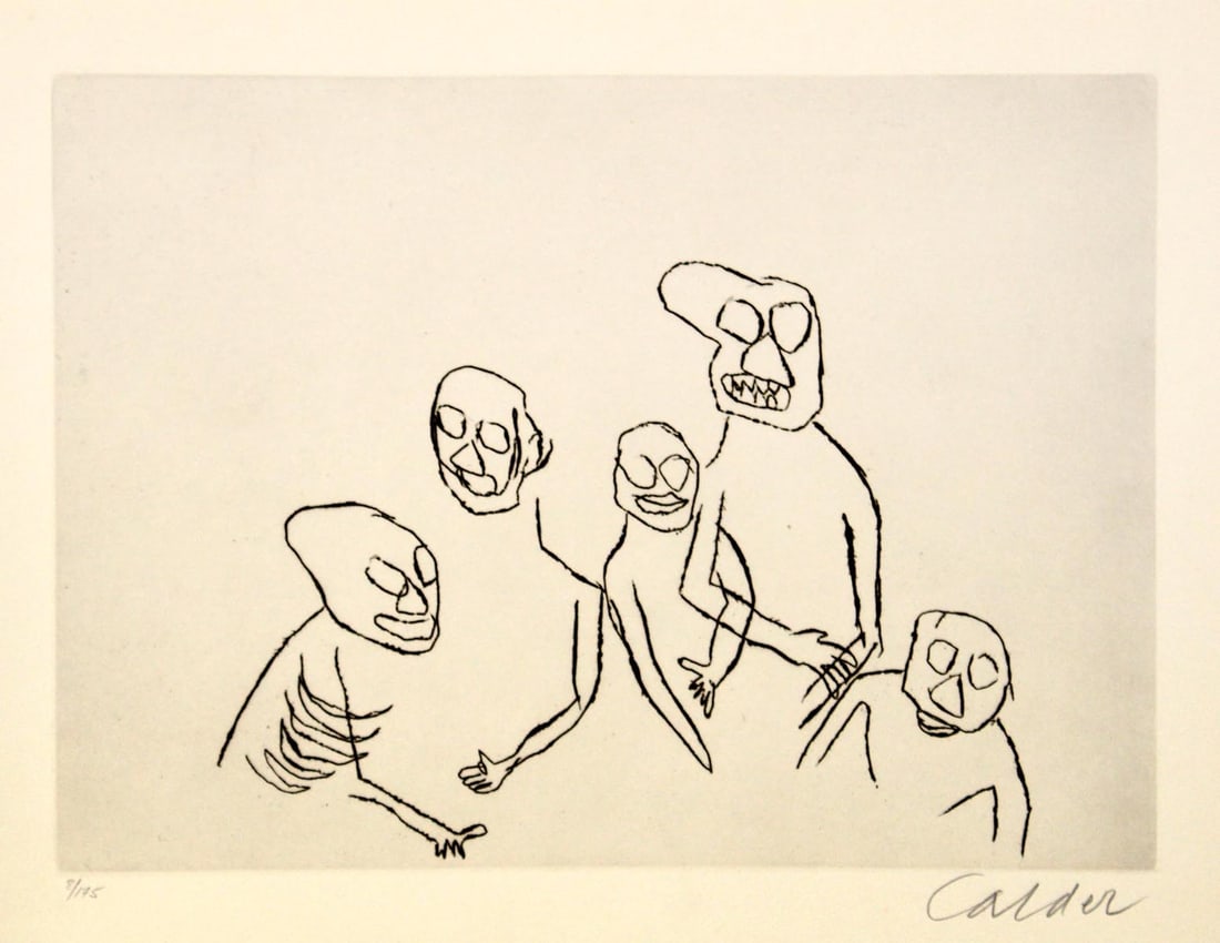 Alexander Calder - Santa Claus VI: Artist: Alexander Calder Title: Santa Claus VI Year: 1974 Dimensions: 26.75in. by 20.5in. Edition: From the limited edition of 175 Publisher: Editions de L'Herne Paris