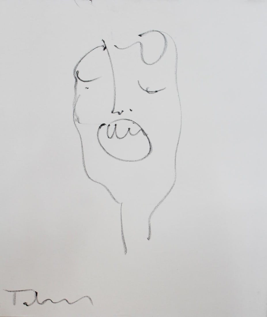 Itzchak Tarkay - Original Oil - Untitled Figure III: Artist: Itzchak Tarkay Title: Original Oil - Untitled Figure III Dimensions: 26in. by 29in. Edition: Rare one-of-a-kind painting Medium: Paint on canvas Condition:<