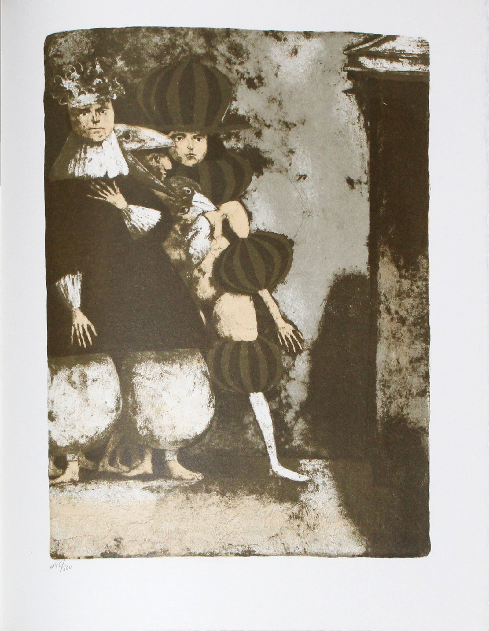 Federico Castellion - Untitled from "" The Mask of the Red Death"": Artist: Federico Castellion Title: Untitled from "" The Mask of the Red Death"" Year: 1969 Dimensions: 14 1/2 x 11 in. Edition: From the rare limited edition of 295