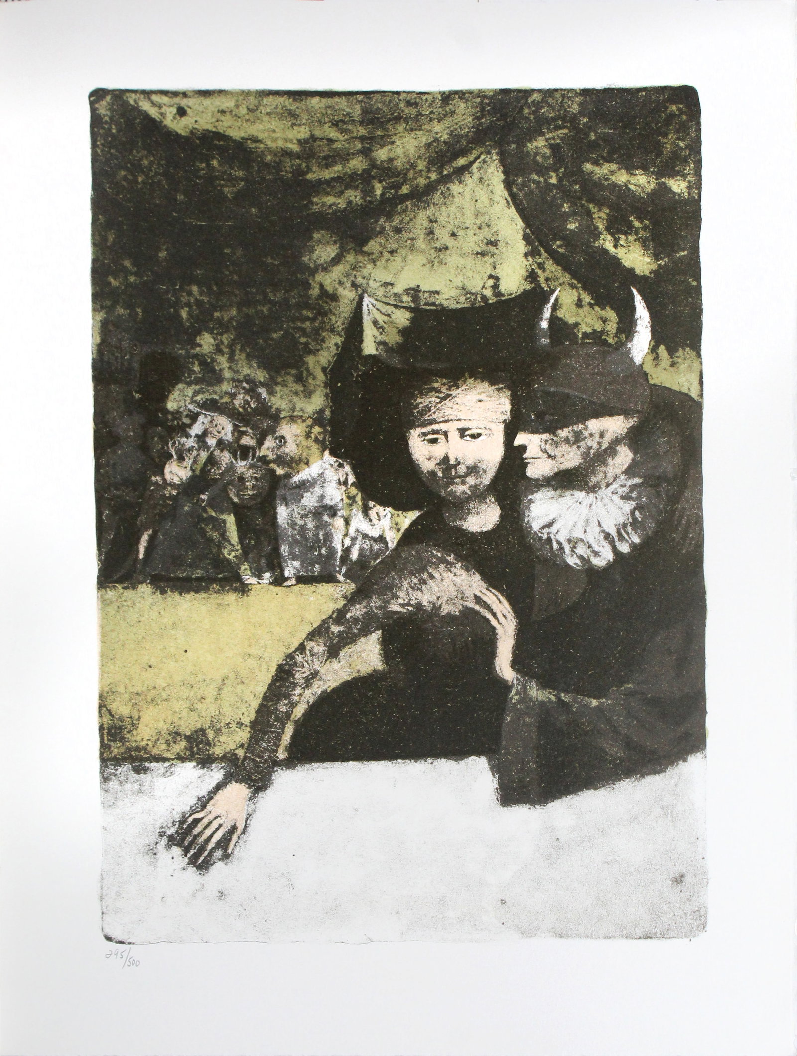 Federico Castellion - Untitled from "" The Mask of the Red Death"": Artist: Federico CastellionTitle: Untitled from "" The Mask of the Red Death""Year: 1969Dimensions: 14 1/2 x 11 in.Edition: From the rare limited edition of 295Publisher: Aquarius Press,