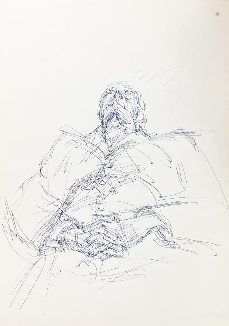 Alberto Giacometti (After) - Figure: Artist: Alberto Giacometti (After)Title: FigureDimensions: 9.5in. by 12.5in.Edition: From the rare limited editionPublisher: XXe SiecleSuite: XXe SiecleMedium: Original lithograph on paperCondition: