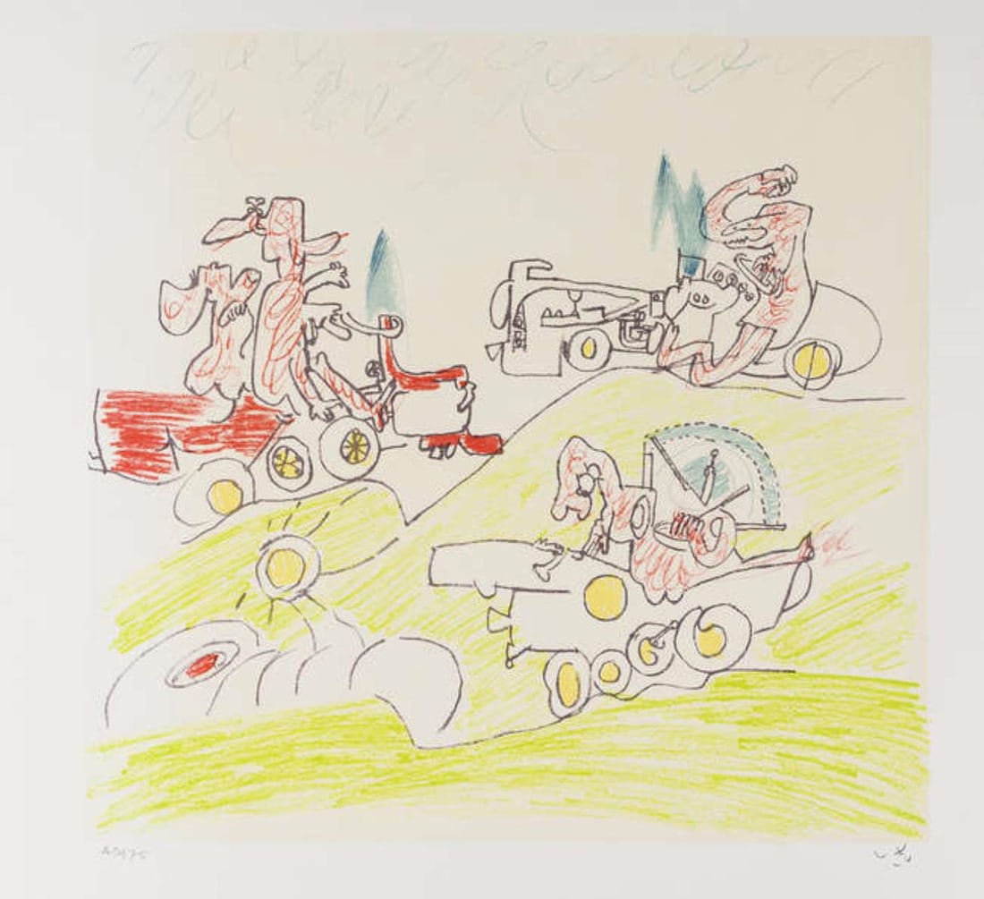 Roberto Matta - Untitled from 'The International: Artist: Roberto Matta Title: Untitled from 'The International Association of Art Portfolio' Year: 1970 Dimensions: 17 3/4in. by 24 3/4in. Edition: From the Rare Limited Editio