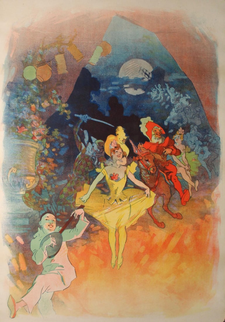 Jules Cheret - Musee Grevin Avant La Lettre: Artist: Jules CheretTitle: Musee Grevin Avant La LettreYear: 1900Dimensions: 35 1/2in. by 48 1/2in.Edition: From the rare limited editionMedium: Original lithograph on paperCondition: ExcellentComes