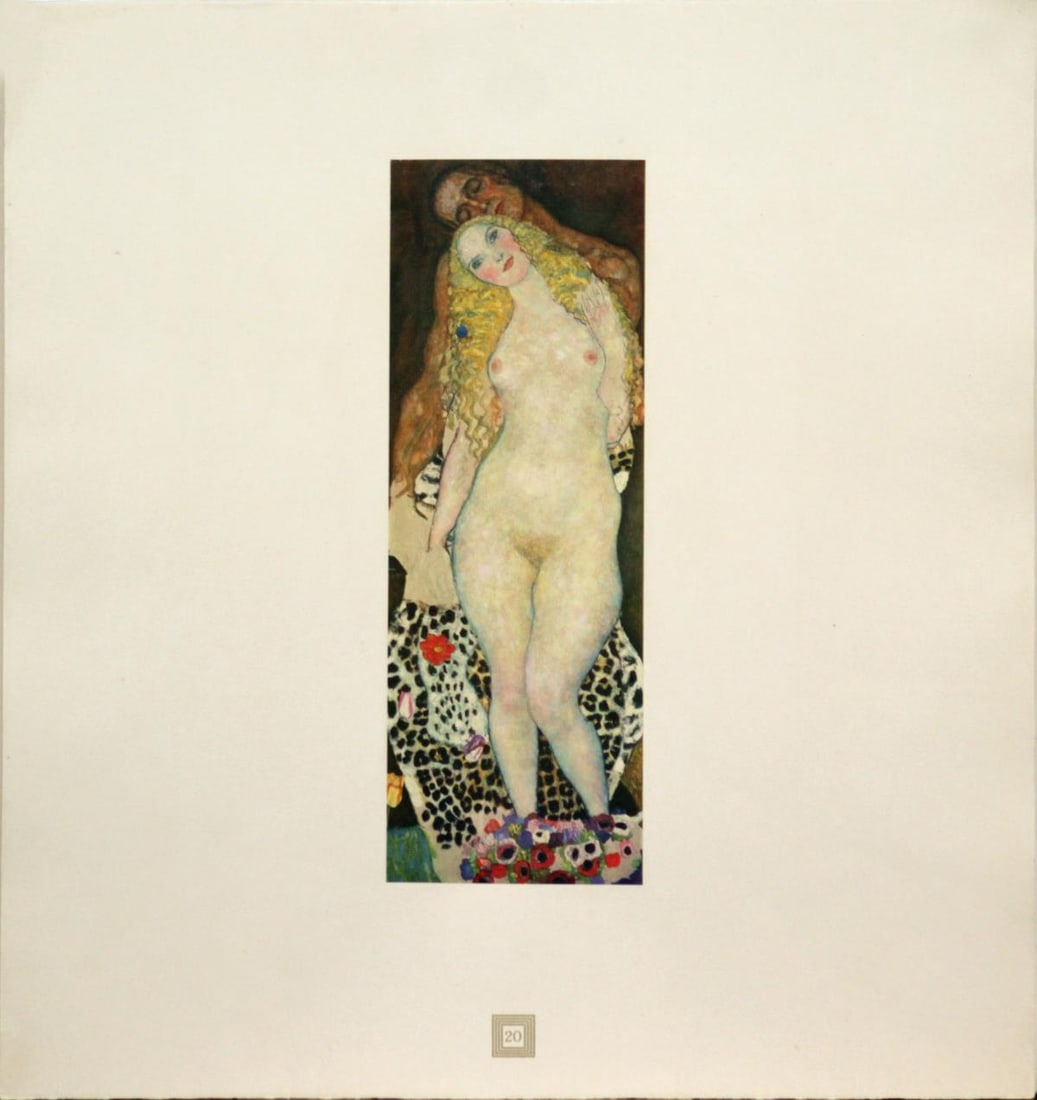 Gustav Klimt (After) - Adam and Eve: Artist: Gustav Klimt (After) Title: Adam and Eve Year: 1931 Dimensions: 19in. by 18in. Edition: From the rare limited edition Suite: Aftermath Medium